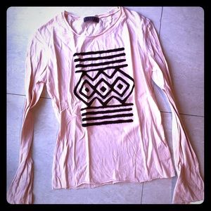 VELVET tribal sequined top/blouse sz S/P. New.